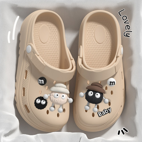 踩屎感洞洞鞋女夏季外穿2025新款上班厚底防滑eva海邊沙灘涼拖鞋 踩屎感洞洞鞋女夏季外穿2025新款上班厚底防滑eva海邊沙灘涼拖鞋