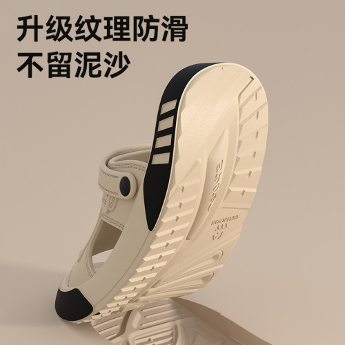 涼鞋男款夏季2025新款開車專用戶外穿耐磨防臭休閒防滑涼拖鞋男士