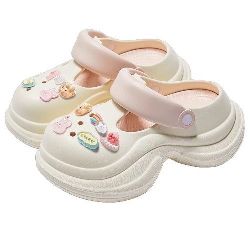 厚底增高洞洞鞋女2025新款超火夏季外穿沙灘防滑軟底包頭涼拖鞋女 厚底增高洞洞鞋女2025新款超火夏季外穿沙灘防滑軟底包頭涼拖鞋女