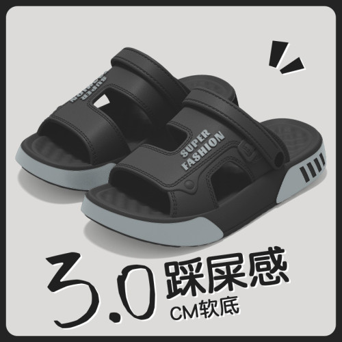 男士涼鞋男款夏季2025新款戶外穿厚底防滑防臭開車兩穿休閒涼拖男 男士涼鞋男款夏季2025新款戶外穿厚底防滑防臭開車兩穿休閒涼拖男