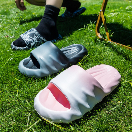 時尚塗鴉拖鞋男夏季2025新款外穿厚底踩屎感居家防滑防臭涼拖鞋女 時尚塗鴉拖鞋男夏季2025新款外穿厚底踩屎感居家防滑防臭涼拖鞋女