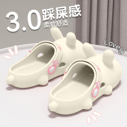 可愛洞洞鞋女款2025新款夏季學生外穿防滑軟底包頭eva卡通涼拖鞋