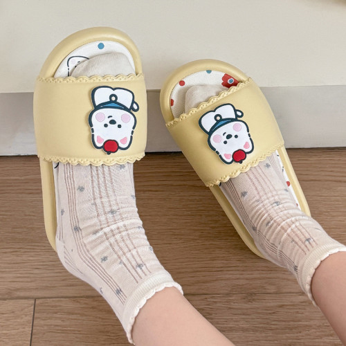 卡通拖鞋女士夏季新款家居室內透氣情侶浴室洗澡防滑涼拖鞋男