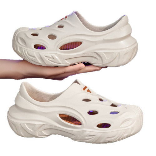 戶外穿涼拖鞋男士包頭夏季2025新款開車運動沙灘防滑eva洞洞鞋女 戶外穿涼拖鞋男士包頭夏季2025新款開車運動沙灘防滑eva洞洞鞋女