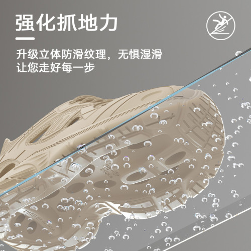 德國醫用手術室洞洞鞋男士2025新款夏季外穿厚底耐磨防滑防臭涼拖