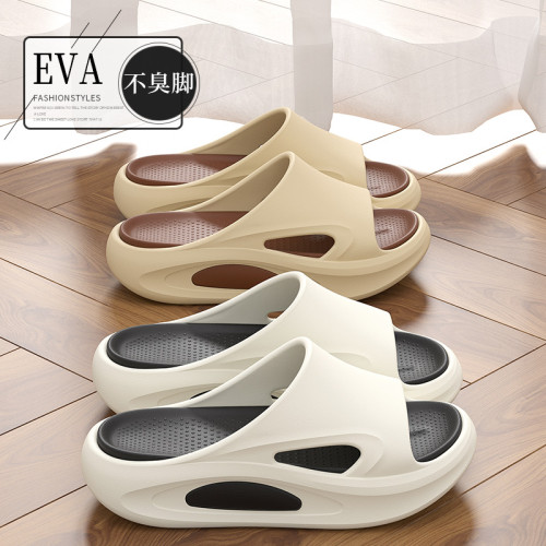 男士防臭拖鞋2025夏季新款居家室內運動休閒潮流厚底外穿涼拖鞋男