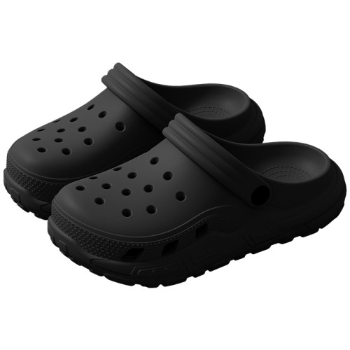 開車洞洞鞋男士夏季外穿2025新款厚底耐磨防滑防臭透氣兩穿涼拖男