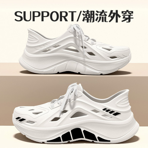 厚底男士洞洞鞋男款夏季外穿2025新款戶涉水外防滑不臭腳開車涼鞋 厚底男士洞洞鞋男款夏季外穿2025新款戶涉水外防滑不臭腳開車涼鞋