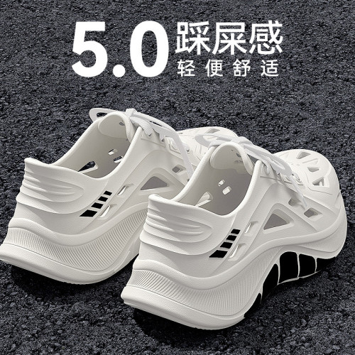 厚底男士洞洞鞋男款夏季外穿2025新款戶涉水外防滑不臭腳開車涼鞋 厚底男士洞洞鞋男款夏季外穿2025新款戶涉水外防滑不臭腳開車涼鞋