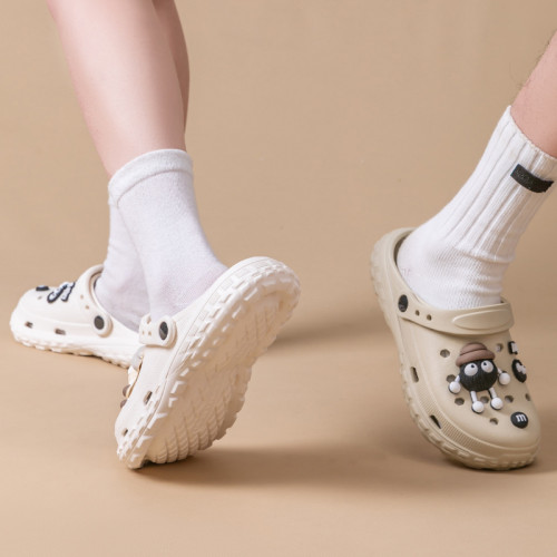 開車洞洞鞋男款夏季2025新款防臭戶外開車透氣防滑沙灘休閒涼拖男