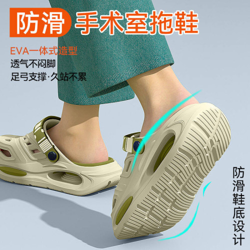 醫用洞洞鞋男款2025新款夏季戶外開車防滑防臭厚底兩穿手術室拖鞋 醫用洞洞鞋男款2025新款夏季戶外開車防滑防臭厚底兩穿手術室拖鞋