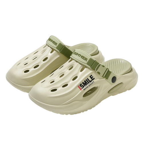 厚底沙灘透氣洞洞鞋2025新款沙灘防滑踩屎感包頭拖鞋夏季外穿男款 厚底沙灘透氣洞洞鞋2025新款沙灘防滑踩屎感包頭拖鞋夏季外穿男款