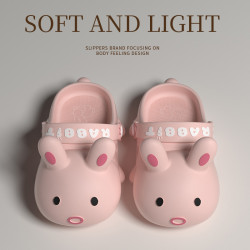 卡通可愛包頭兔子拖鞋女外穿夏超火2025新款學生宿舍防滑洞洞鞋女