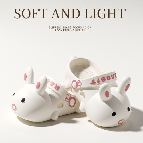 卡通可愛包頭兔子拖鞋女外穿夏超火2025新款學生宿舍防滑洞洞鞋女 卡通可愛包頭兔子拖鞋女外穿夏超火2025新款學生宿舍防滑洞洞鞋女