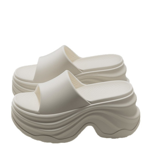 女款夏季外穿2025新款高跟厚底涼拖EVA防滑海邊沙灘增高拖鞋 女款夏季外穿2025新款高跟厚底涼拖EVA防滑海邊沙灘增高拖鞋