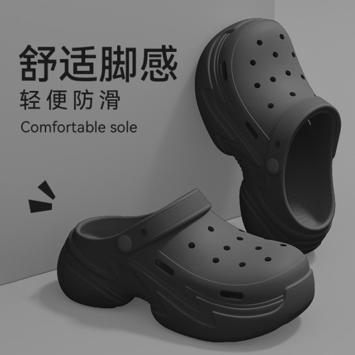 足弓支撐洞洞鞋女士夏季外穿2025新款厚底增高久站不累腳防滑涼拖 足弓支撐洞洞鞋女士夏季外穿2025新款厚底增高久站不累腳防滑涼拖