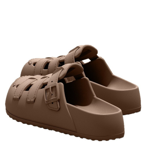 勃肯鞋洞洞鞋女款2025新款夏季外穿辦公室替換踩屎感海邊包頭涼拖