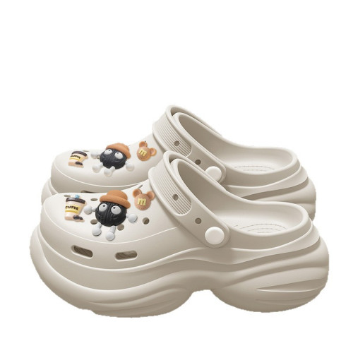 踩屎感厚底洞洞鞋女款外穿夏季2025新款eva防臭沙灘防滑包頭拖女 踩屎感厚底洞洞鞋女款外穿夏季2025新款eva防臭沙灘防滑包頭拖女