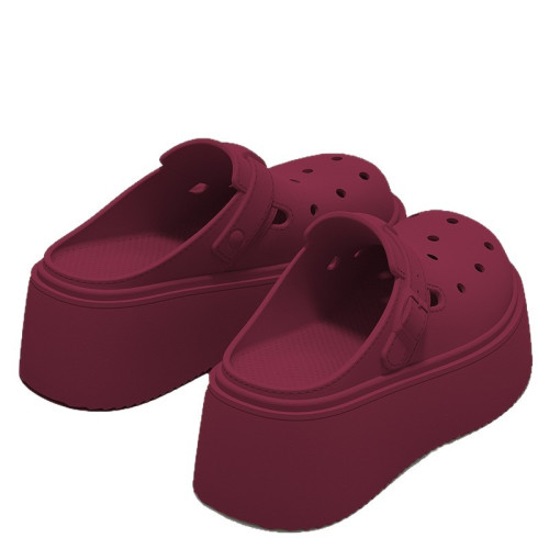 8.0cm厚底洞洞鞋女款2025夏季新款外穿勃肯鞋增高防滑包頭涼拖鞋 8.0cm厚底洞洞鞋女款2025夏季新款外穿勃肯鞋增高防滑包頭涼拖鞋