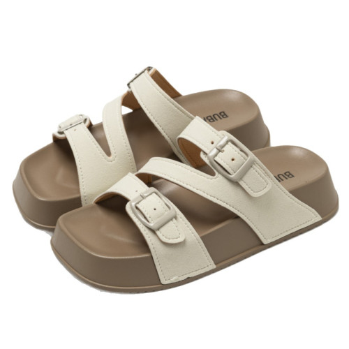 一字拖仙女2025新款爆款風舒適百搭純色厚底夏季網紅休閒風一字拖