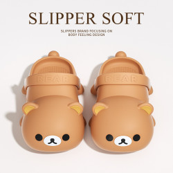 輕松熊洞洞鞋女夏季外穿2025新款厚底懶人ins超火包頭半拖鞋女孩