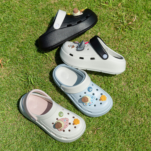 多巴胺厚底洞洞鞋女夏季外穿網紅防滑增高沙灘涼鞋包頭半拖鞋秋千 多巴胺厚底洞洞鞋女夏季外穿網紅防滑增高沙灘涼鞋包頭半拖鞋秋千