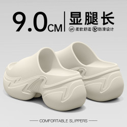 9.0cm厚底拖鞋女款夏季外穿2025新款小個子增高網紅超火沙灘涼拖