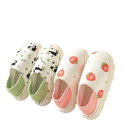 MT-6302新款防滑厚底月子鞋女居家女款包跟棉鞋孕婦專用棉鞋