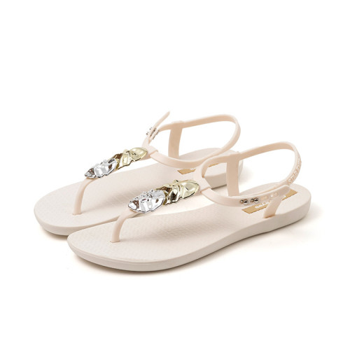 印章涼拖鞋女夏季新款韓版夾趾人字拖時尚海邊沙灘度假風羅馬鞋 印章涼拖鞋女夏季新款韓版夾趾人字拖時尚海邊沙灘度假風羅馬鞋