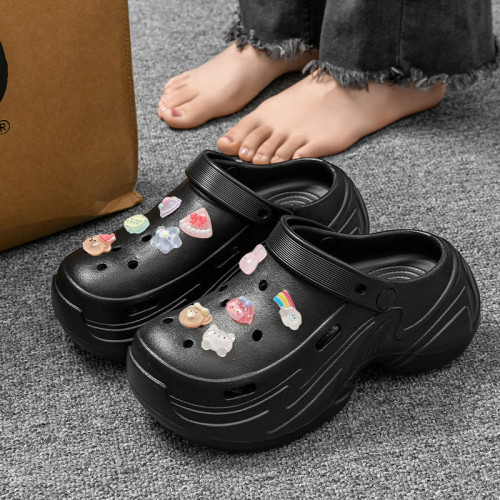 厚底洞洞鞋女夏季外穿2055新款增高透氣防滑eva小個子沙灘涼拖鞋 厚底洞洞鞋女夏季外穿2055新款增高透氣防滑eva小個子沙灘涼拖鞋