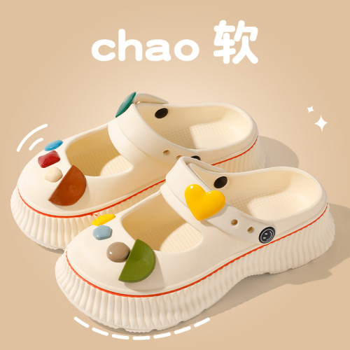 eva厚底洞洞鞋女款夏季外穿防滑防臭海邊沙灘鞋增高2025新款涼拖 eva厚底洞洞鞋女款夏季外穿防滑防臭海邊沙灘鞋增高2025新款涼拖