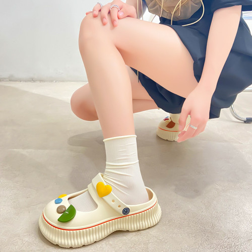 eva厚底洞洞鞋女款夏季外穿防滑防臭海邊沙灘鞋增高2025新款涼拖 eva厚底洞洞鞋女款夏季外穿防滑防臭海邊沙灘鞋增高2025新款涼拖