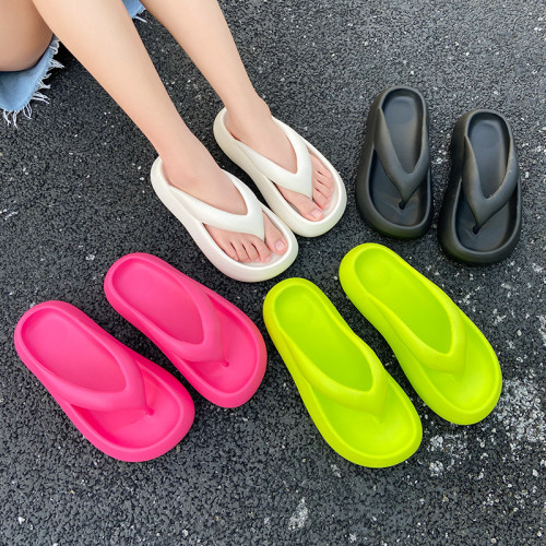踩屎感防滑厚底人字拖女夏季外穿海邊沙灘鞋夾腳涼拖鞋女