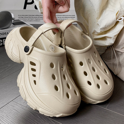 2025新款女士厚底洞洞鞋包頭拖鞋女夏季防滑外穿沙灘拖鞋時尚涼拖 2025新款女士厚底洞洞鞋包頭拖鞋女夏季防滑外穿沙灘拖鞋時尚涼拖