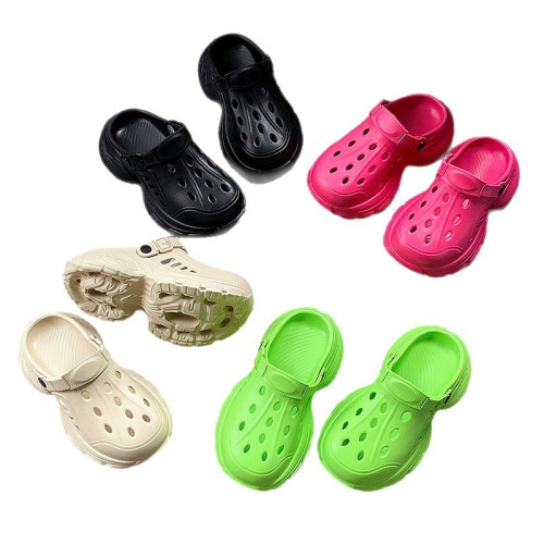 2025新款女士厚底洞洞鞋包頭拖鞋女夏季防滑外穿沙灘拖鞋時尚涼拖 2025新款女士厚底洞洞鞋包頭拖鞋女夏季防滑外穿沙灘拖鞋時尚涼拖