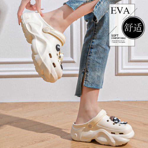 足弓支撐久站不累腳洞洞鞋女款夏季外穿2025新款厚底防滑eva涼拖 足弓支撐久站不累腳洞洞鞋女款夏季外穿2025新款厚底防滑eva涼拖