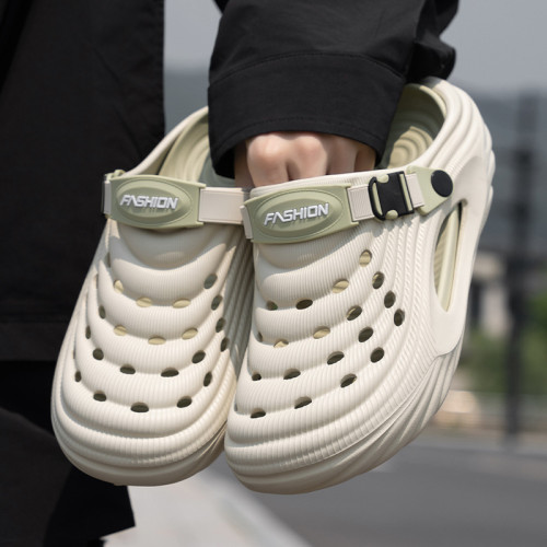 輪胎溯谿鞋運動款夏季外穿潮牌洞洞鞋男夏季潮流臭腳eva涼拖鞋男 輪胎溯谿鞋運動款夏季外穿潮牌洞洞鞋男夏季潮流臭腳eva涼拖鞋男