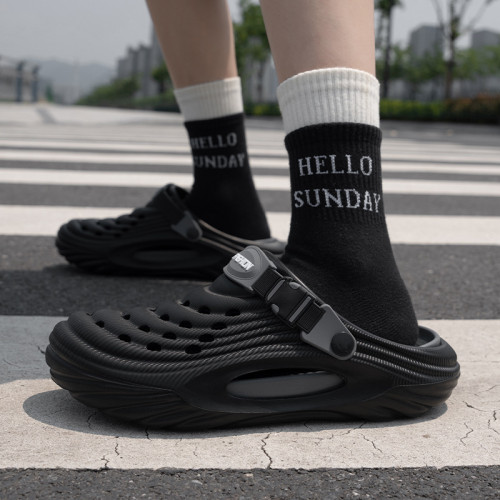 輪胎溯谿鞋運動款夏季外穿潮牌洞洞鞋男夏季潮流臭腳eva涼拖鞋男 輪胎溯谿鞋運動款夏季外穿潮牌洞洞鞋男夏季潮流臭腳eva涼拖鞋男