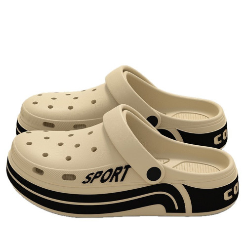 洞洞鞋男士2025夏季新款外穿防滑防臭開車戶外運動eva厚底拖鞋男