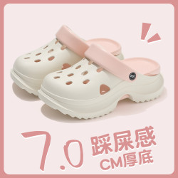 洞洞鞋女款外穿夏季新款透氣涼鞋沙灘休閒防滑顯高耐磨涼拖女