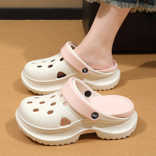 洞洞鞋女款外穿夏季新款透氣涼鞋沙灘休閒防滑顯高耐磨涼拖女 洞洞鞋女款外穿夏季新款透氣涼鞋沙灘休閒防滑顯高耐磨涼拖女