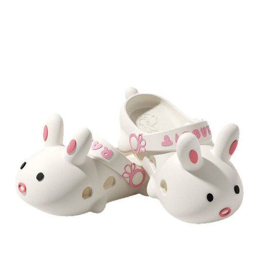 超火可愛卡通兔子洞洞鞋女夏學生外穿防滑ins少女心包頭涼拖鞋女 超火可愛卡通兔子洞洞鞋女夏學生外穿防滑ins少女心包頭涼拖鞋女