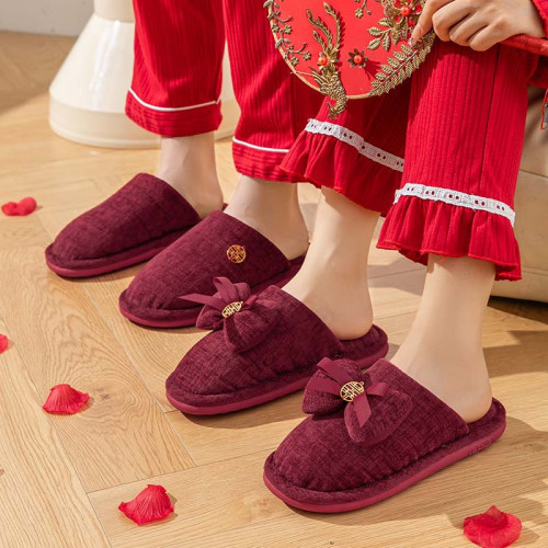 結婚拖鞋紅色一對喜慶婚鞋情侶新婚鞋子女方陪嫁新娘婚慶用品棉拖 結婚拖鞋紅色一對喜慶婚鞋情侶新婚鞋子女方陪嫁新娘婚慶用品棉拖