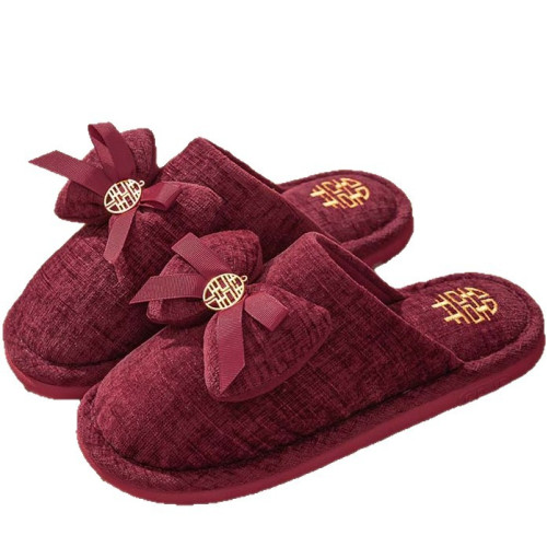 結婚拖鞋紅色一對喜慶婚鞋情侶新婚鞋子女方陪嫁新娘婚慶用品棉拖 結婚拖鞋紅色一對喜慶婚鞋情侶新婚鞋子女方陪嫁新娘婚慶用品棉拖