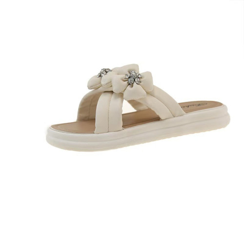 新款夏季厚底涼拖鞋時尚軟底外國風拖鞋配裙子涼鞋不累腳女鞋