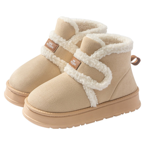 雪地靴女士冬季外穿2025新款厚底保暖加絨加厚毛毛包跟防滑棉拖鞋 雪地靴女士冬季外穿2025新款厚底保暖加絨加厚毛毛包跟防滑棉拖鞋