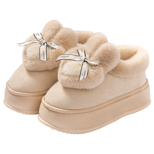 踩屎感棉拖鞋女士2025新款冬季包跟外穿厚底增高保暖加絨毛毛棉鞋 踩屎感棉拖鞋女士2025新款冬季包跟外穿厚底增高保暖加絨毛毛棉鞋