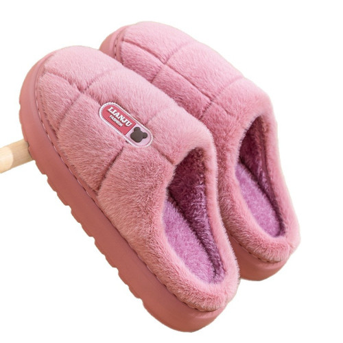 老人保暖棉拖鞋女士秋冬季2025新款厚底防滑防臭毛絨保暖拖鞋女款 老人保暖棉拖鞋女士秋冬季2025新款厚底防滑防臭毛絨保暖拖鞋女款