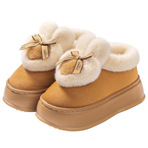 厚底增高棉拖鞋女士冬季外穿2025新款時尚網紅保暖加絨毛毛棉鞋女 厚底增高棉拖鞋女士冬季外穿2025新款時尚網紅保暖加絨毛毛棉鞋女