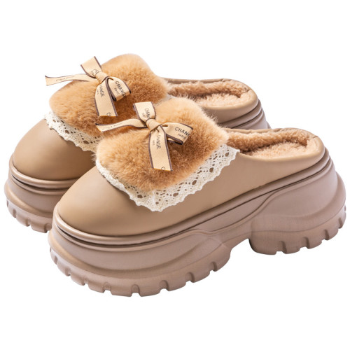 厚底棉拖鞋女士秋冬季2025新款外穿室內家居防滑保暖毛絨拖鞋女款 厚底棉拖鞋女士秋冬季2025新款外穿室內家居防滑保暖毛絨拖鞋女款